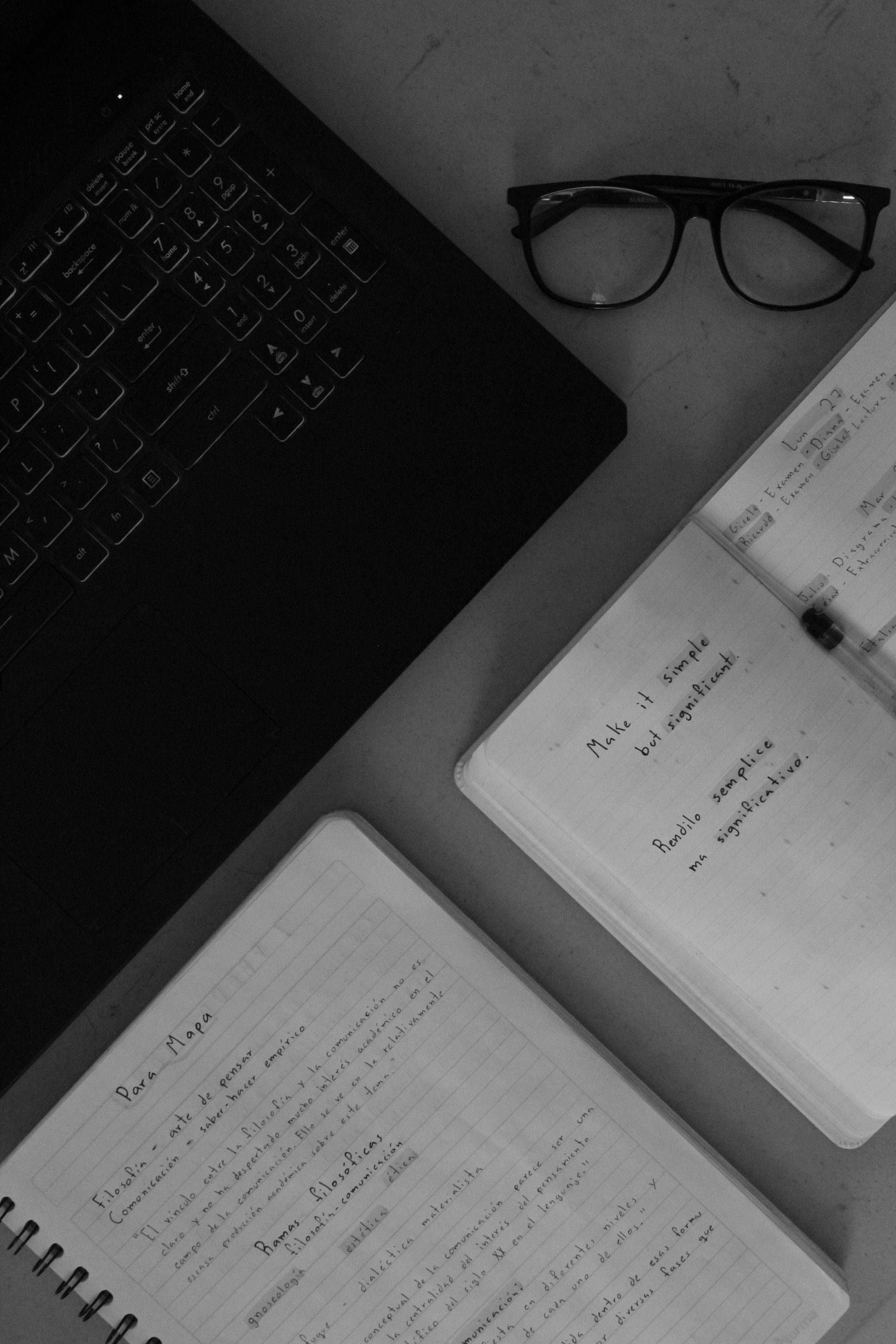 Graduate student writing a thesis